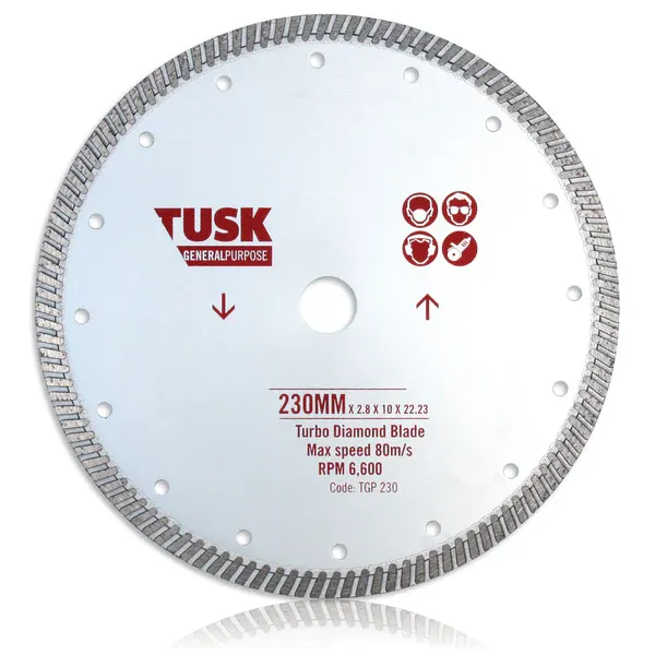 TUSK TURBO DIAMOND BLADE GENERAL PURPOSE 125MM