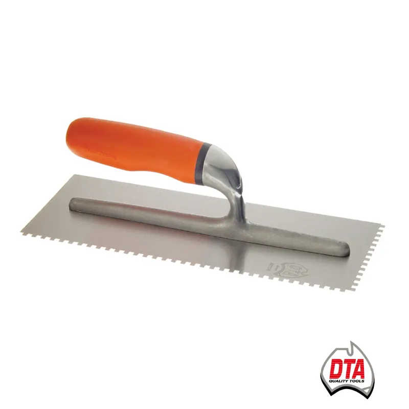 DTA BRIGHT STEEL ADHESIVE TROWEL