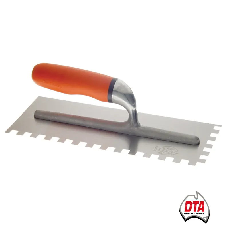 DTA PROFESSIONAL BRIGHT STEEL ADHESIVE TROWEL