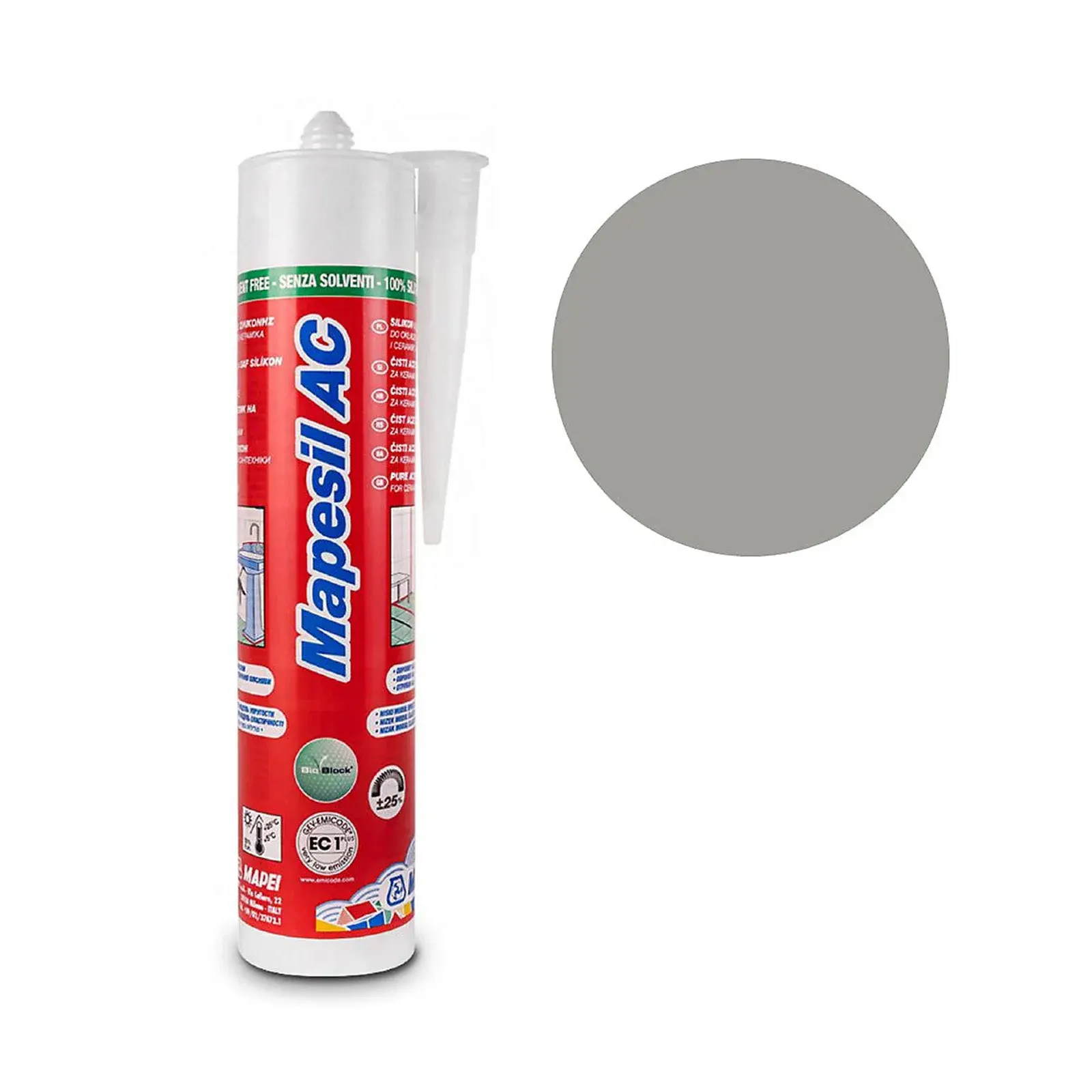 MAPESIL AC SILICON MEDIUM GREY 112*